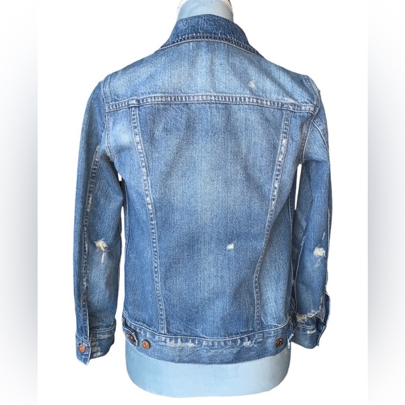 Madewell The Jean Jacket Distressed Size XS - Picture 8 of 12